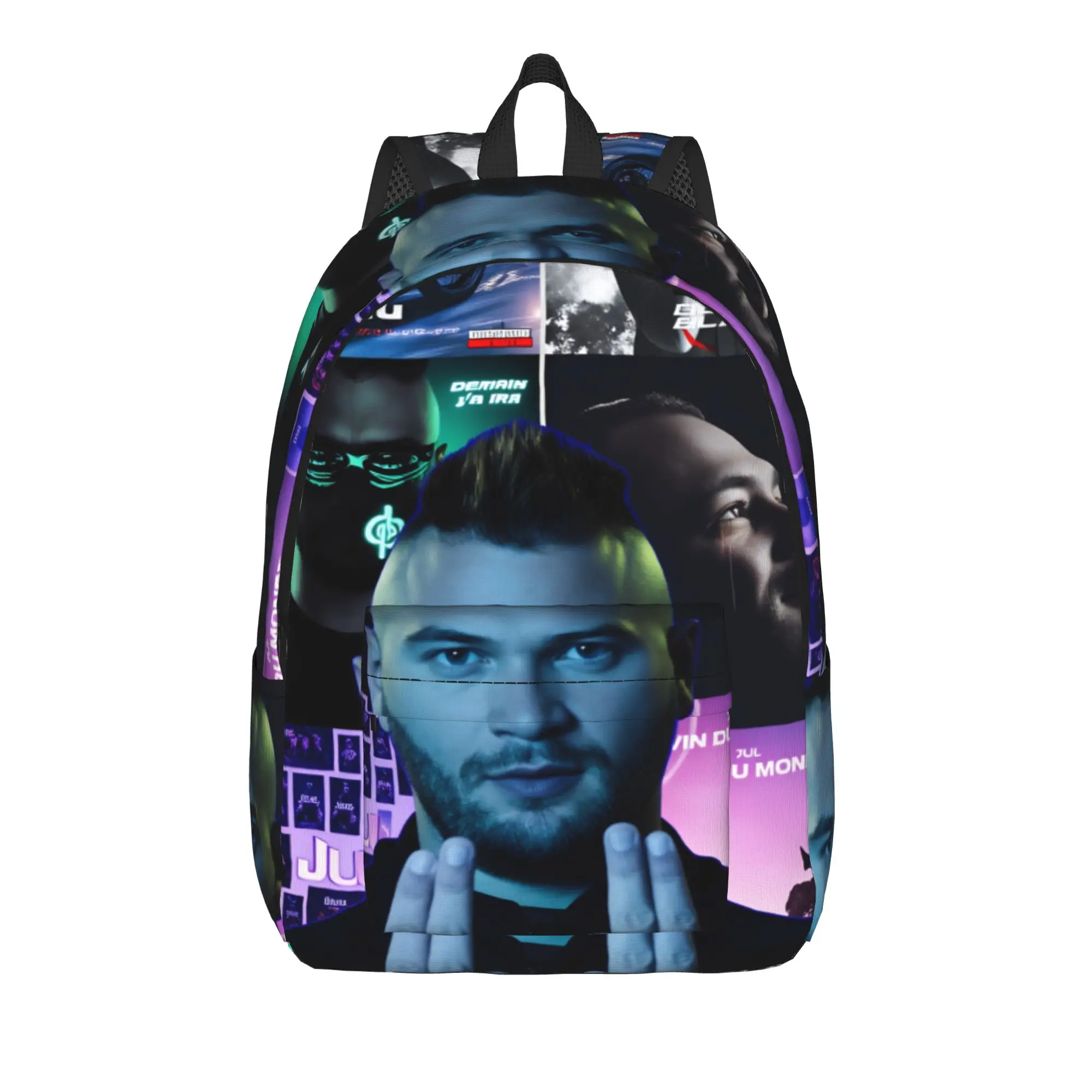 France Rapper Music JUL Backpack  Hiking Backpacks Boy Casual School Bags Design Lightweight Rucksack