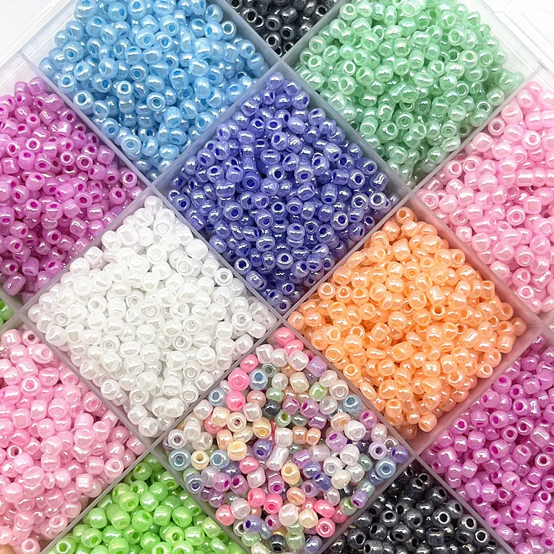 New 15g/lot 2mm 3mm 4mm Effect of The Cream Charm Czech Glass Seed Beads for Jewelry Making DIY Handmade Bracelet Accessories