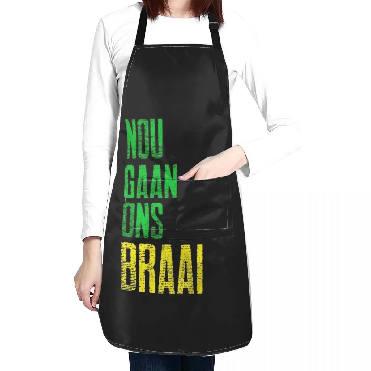 South African - Nou Gaan ons Braai Apron Things For The Kitchen Dress Kitchen Front Apron