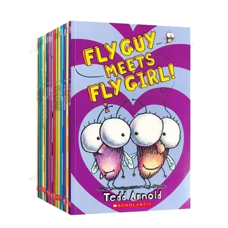 Imagem -02 - Usborne English Picture Books For Children The Fly Guy Famous Story Series Leitura Divertida Bebê Crianças 18 Livros Set