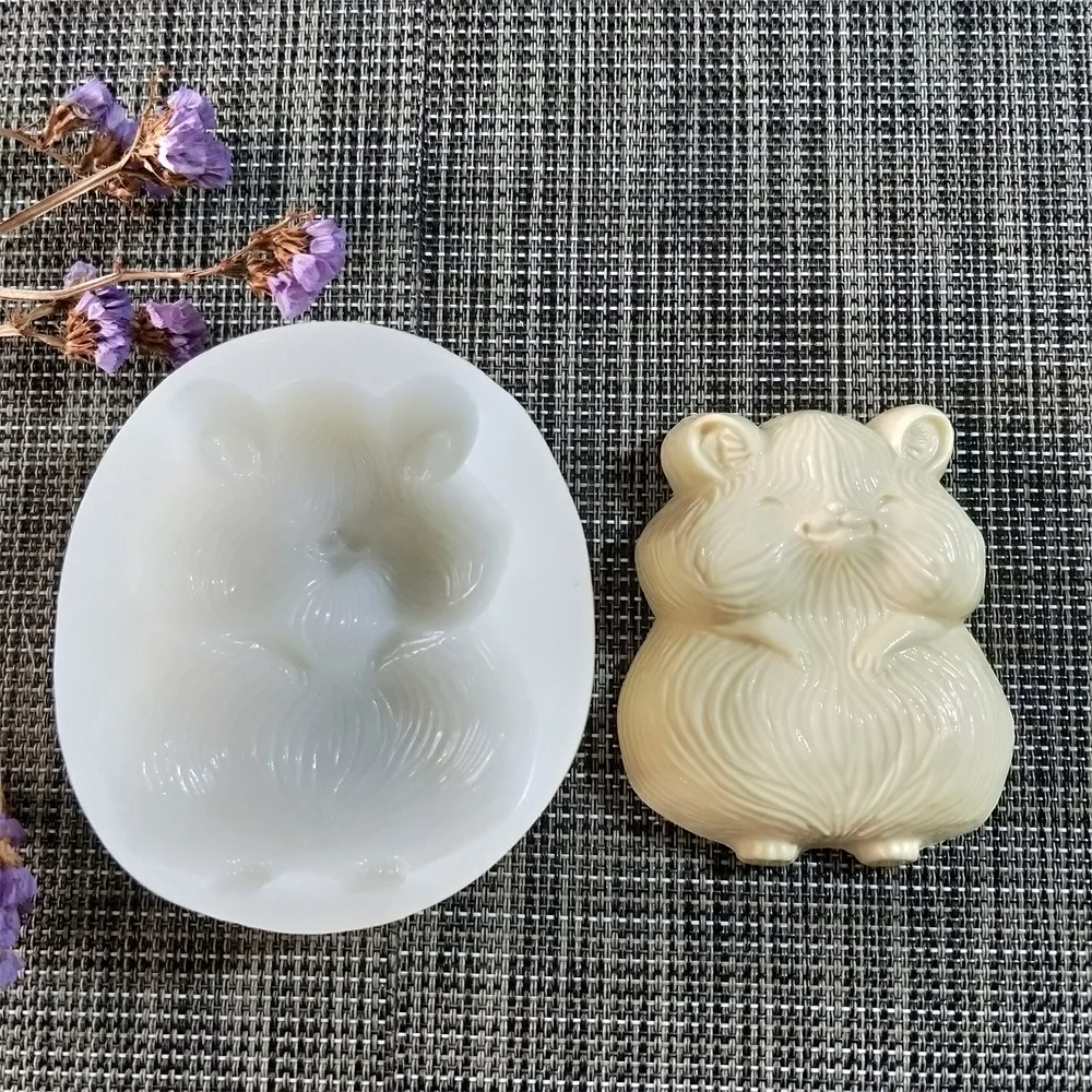 3d Animal Panda Silicone Mold Rabbit Owl Squirrel DIY Soap Mold Fondant Cake Candle Gypsum Resin Mould Chocolate Decoration