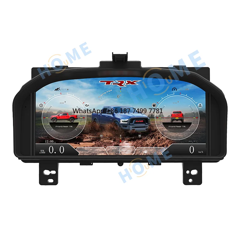 

Linux System Upgraded LCD Instrument Panel Car Dashboard Speedometer Digital for Dodge Ram 2008-2012 Cockpit Panel Instrument