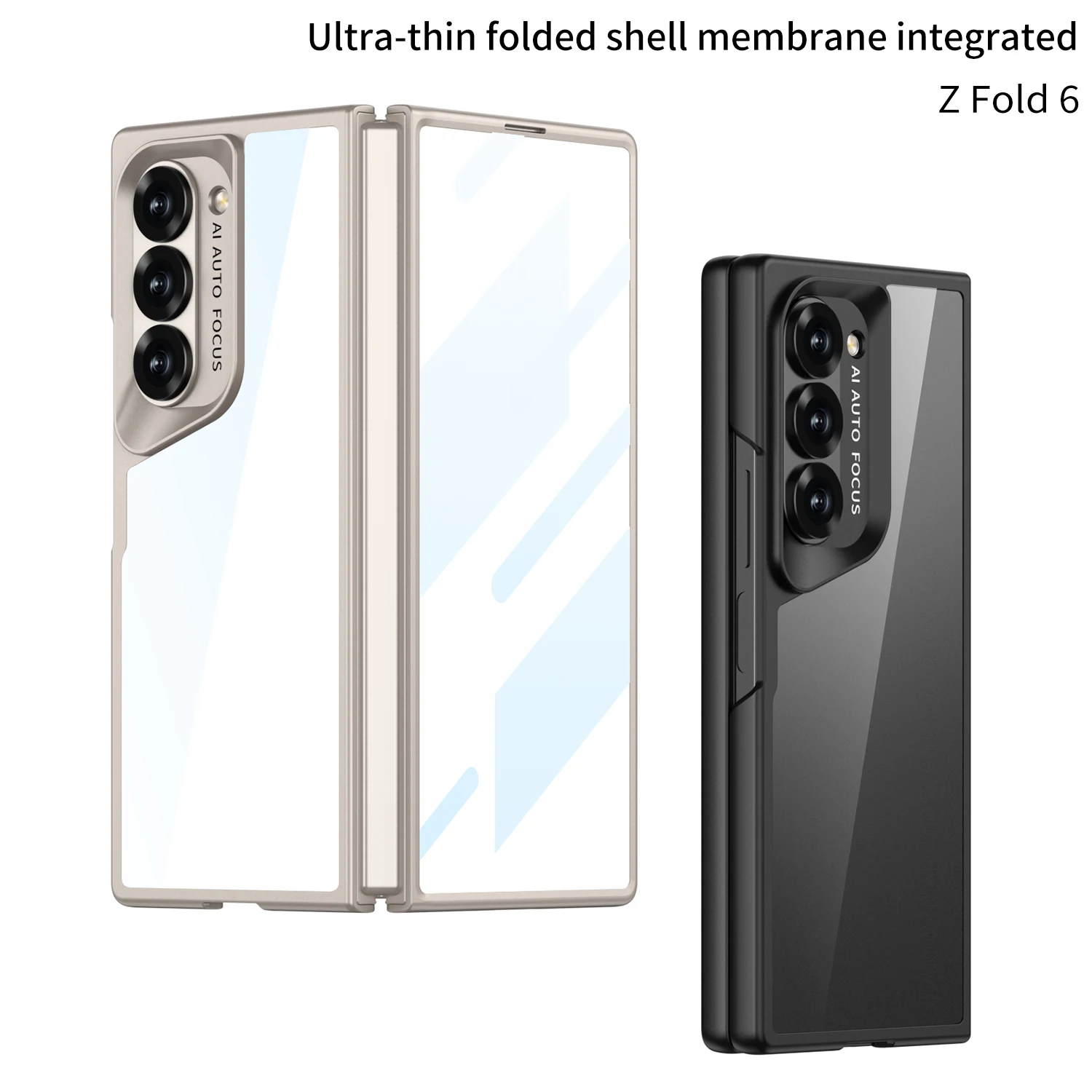 

Ultra-thin skin-feel transparent mobile phone case suitable for Samsung ZFold6 folding screen case film protective cover