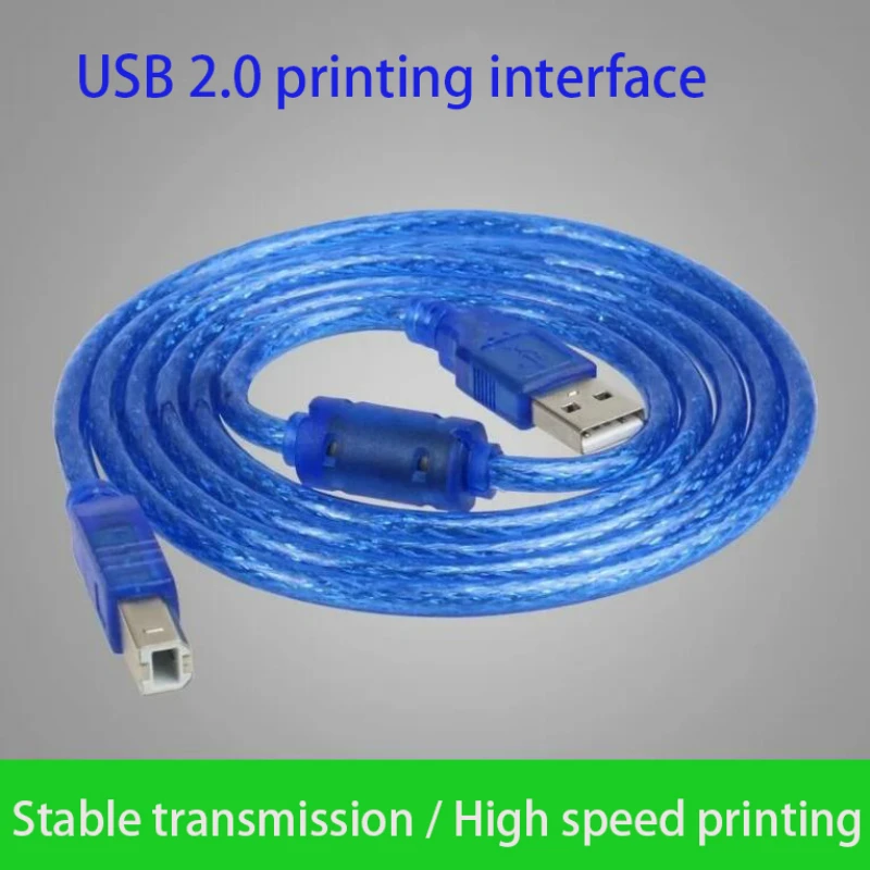 1PCS  USB 2.0 A Type Male To USB B Type Male Printer Data Line General HP Canon Epson Printer Connecting Line 1.5M 3M 5M