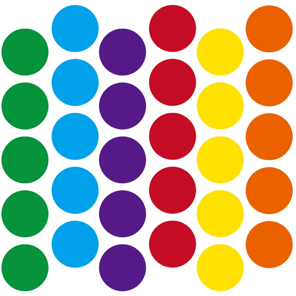 

5Sets Floor Decals for Classroom Carpet Round Markers Colorful Educational Stickers Preschool Home School