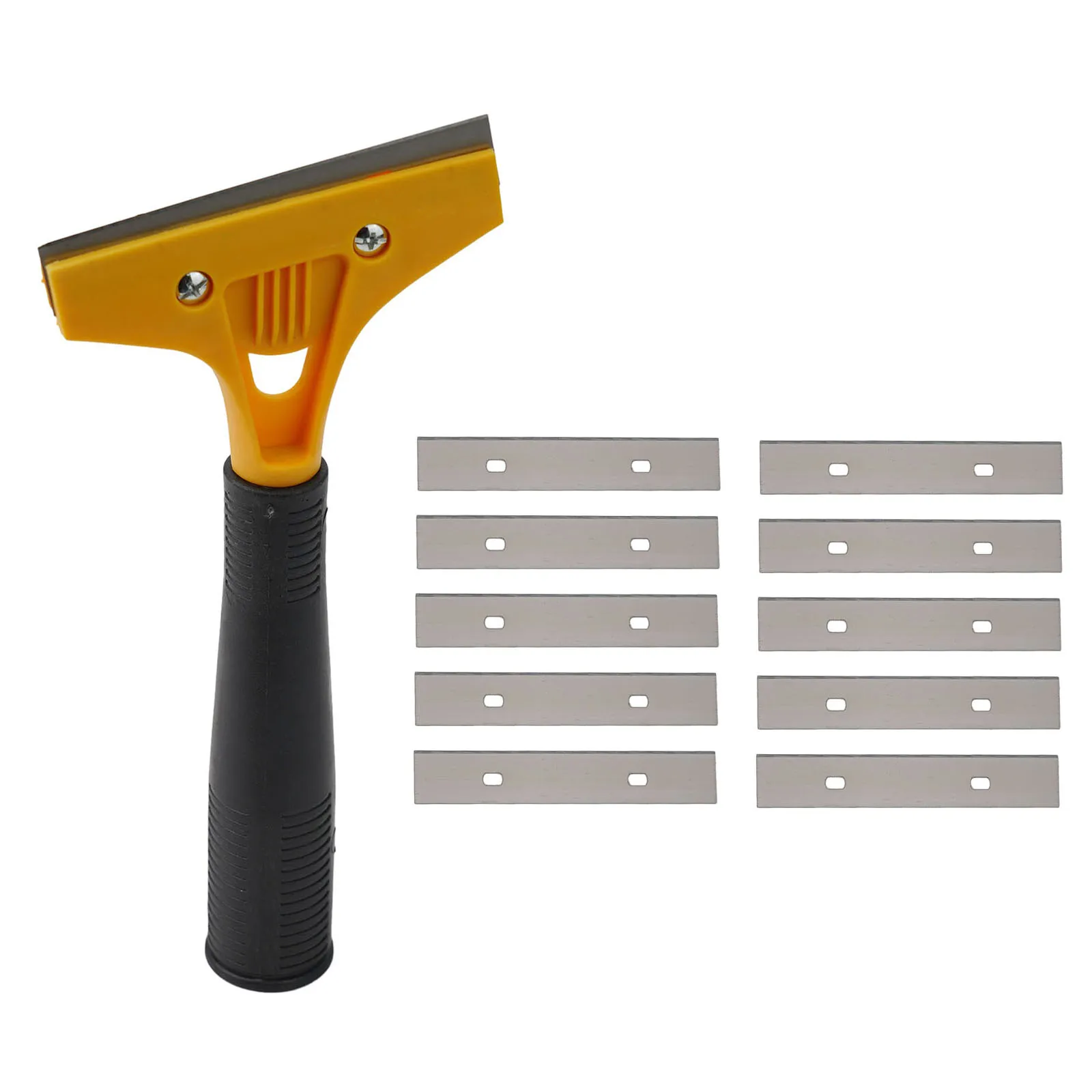 

None Scraper Blades Glass Glue Stains Marble 10pcs 20x10.5cm 7.87x4.13inch Ceramic Tiles Cleaning Scraper None