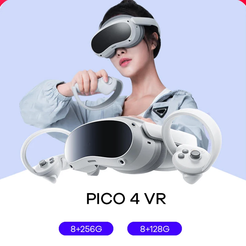 

Pico 4 VR Streaming Game Glasses Advanced All In One Virtual Reality Headset Display 55 Freely Popular Games 128G 256G