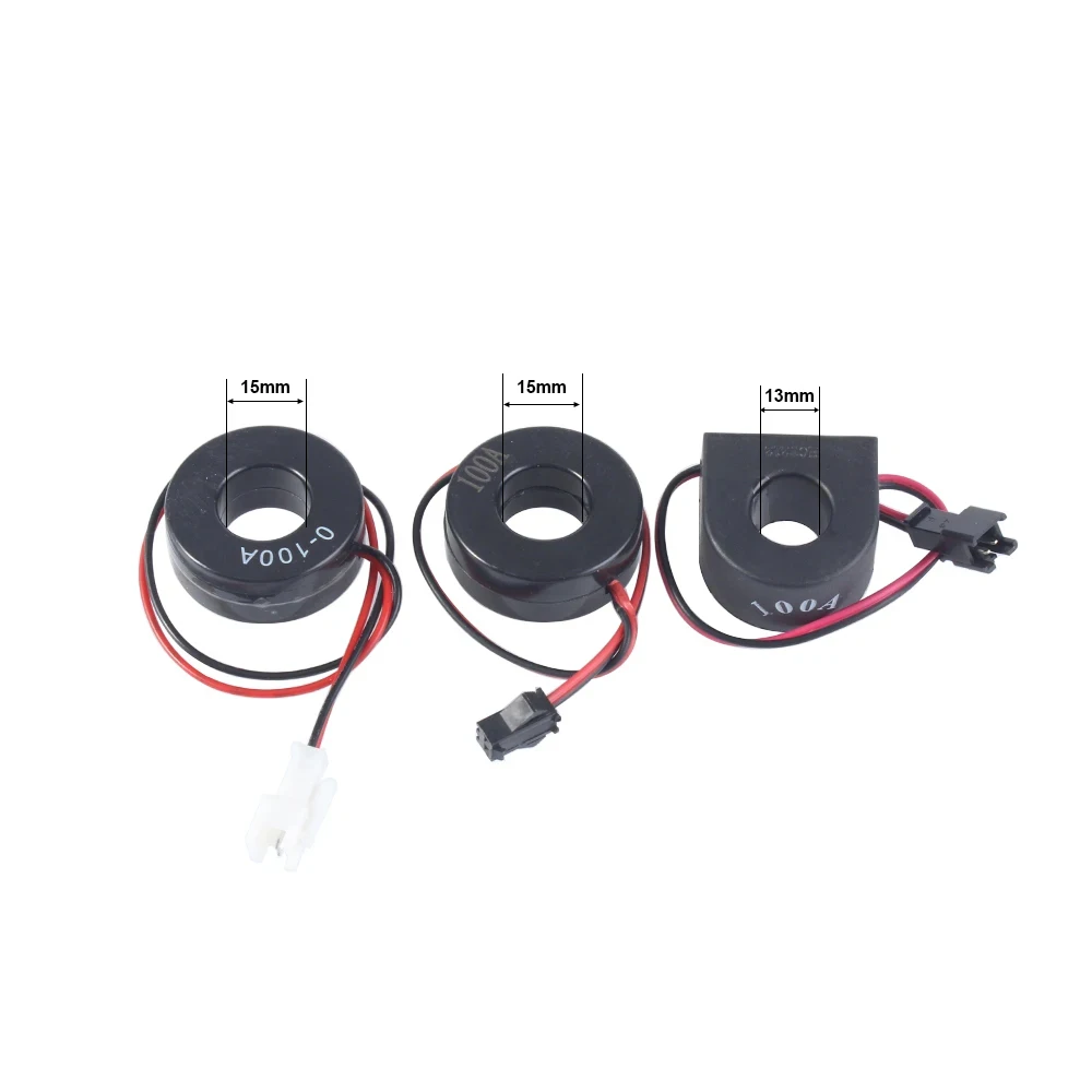 1Pc Current transformer CT for ammeter Current meter 0-100A , Inner diameter:  13mm /15mm