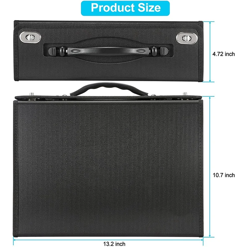 Imagem -05 - Plastic Paper Accordian Expanding File Folder Organizador de Documentos Organizador de Recibos para Negócios Escritório 24 Bolsos