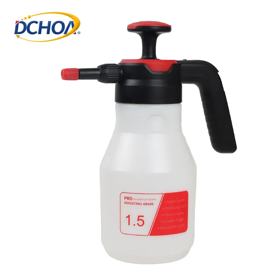 

DCHOA 1.5/2L Water Bottle Pro Industrial Grade Sprayer Corrosion Resistant Pressure Car Wash Disinfection Foam Hand Pump Sprayer