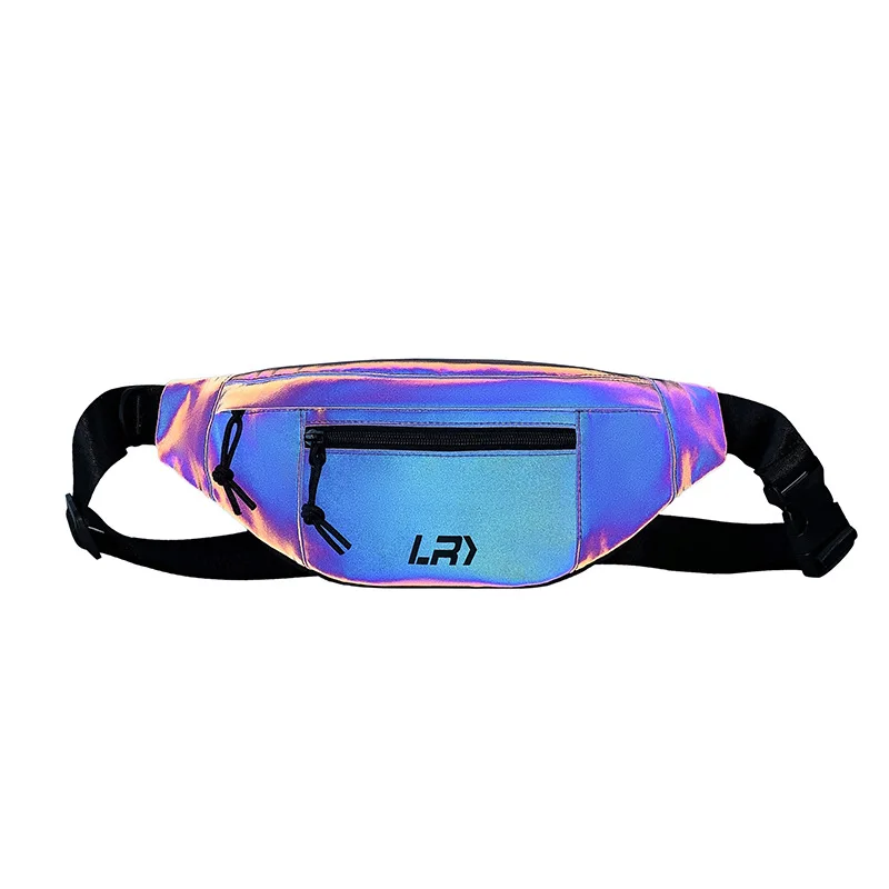 Colorful Reflective Fanny Pack Hip-Hop Waist Bag