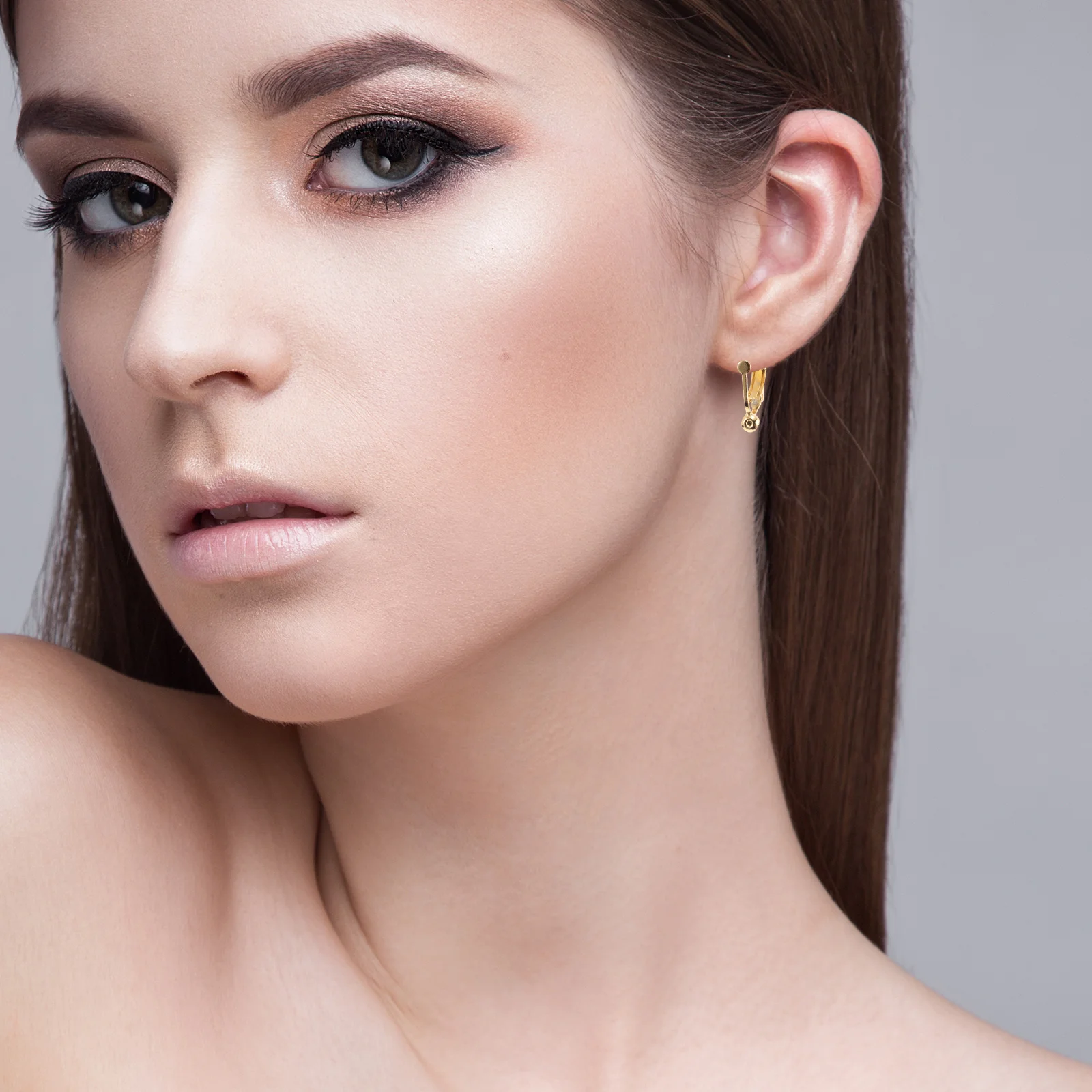 

20pcs Ear Clip Converters U Shaped Clip On Earring Converters Durable Copper Plated Non Piercing Ear Clips For Women Secure