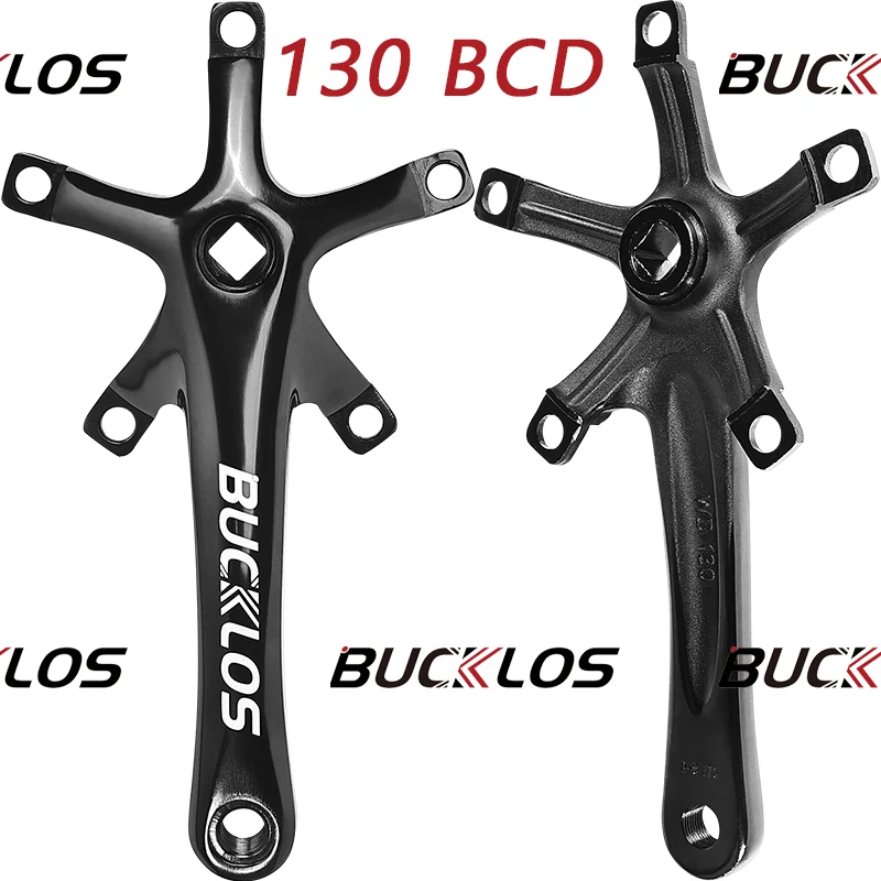 

BUCKLOS 130 BCD Велосипедные шатуны Сверхлегкие велосипедные шатуны из алюминиевого сплава 170 мм Складной велосипедный шатун с 5 отверстиями Запчасти для велосипеда