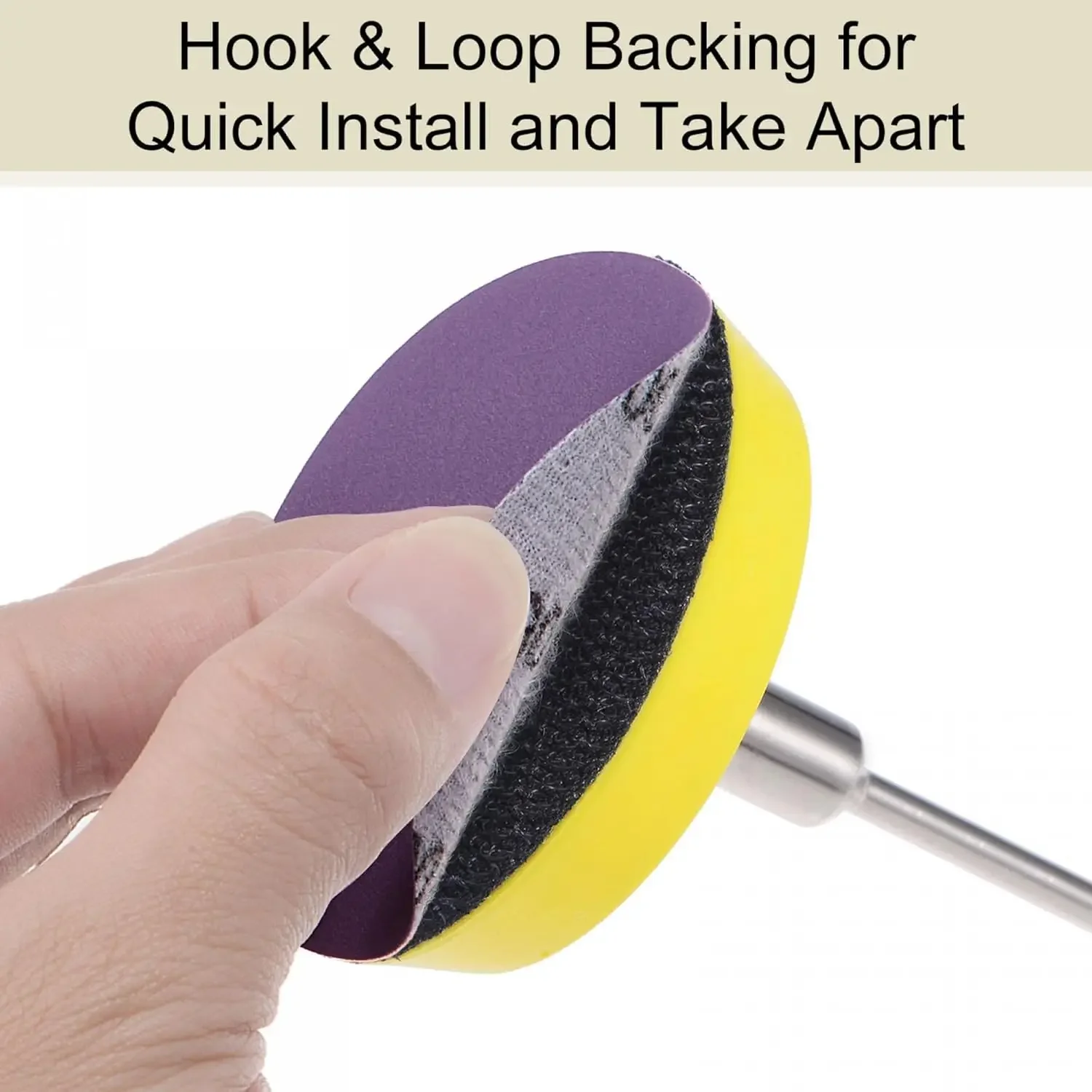 2 Inch Wet and Dry Sanding Disc 102Pcs with Interface Pad Backing Pad for Wood Metal Stone Walls- Aluminum Oxide Abrasive