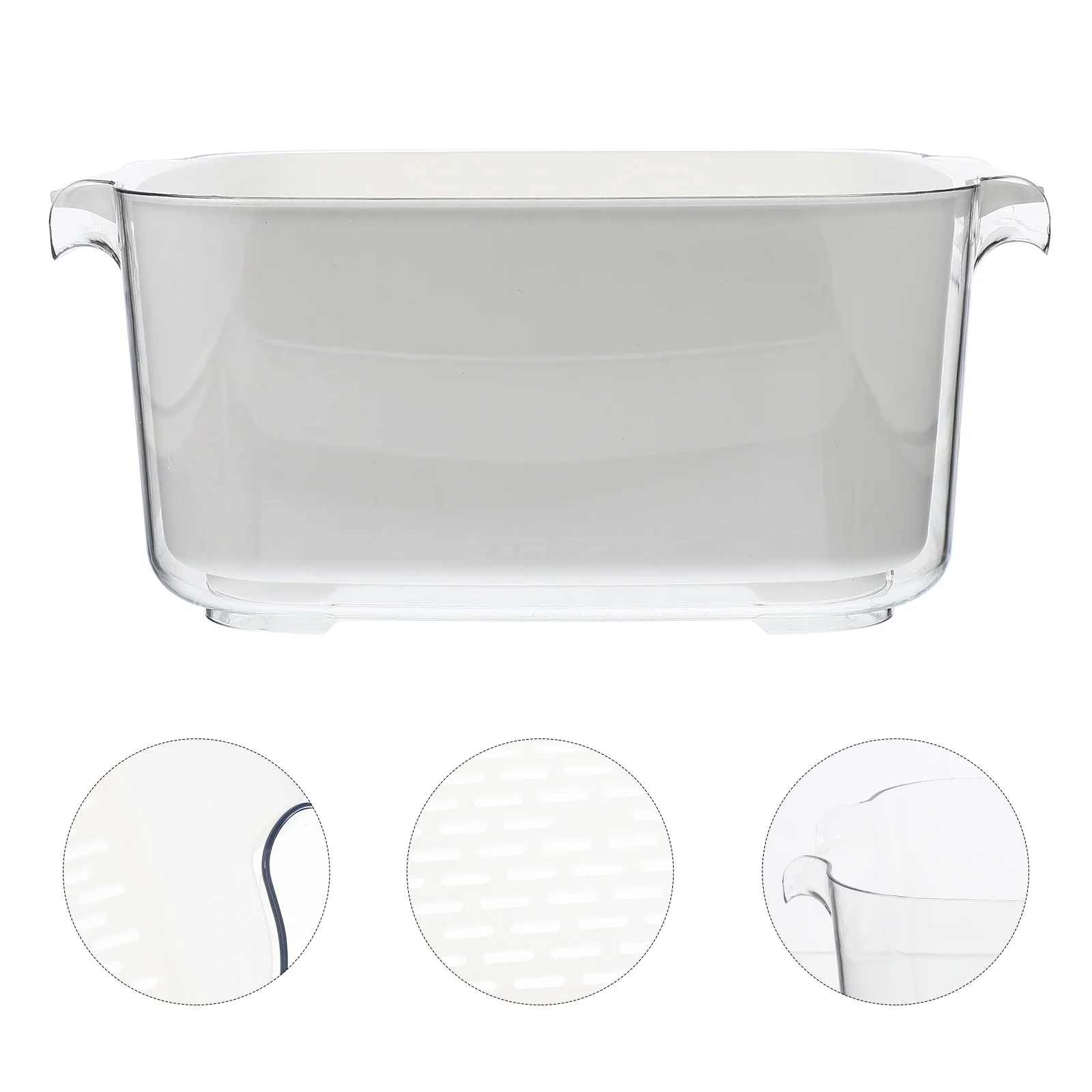 

1pcs Double Layer Wash Basin Fine Mesh Drain Basket For Fruits Vegetables Rice Kitchen Strainer Bowl Household Use