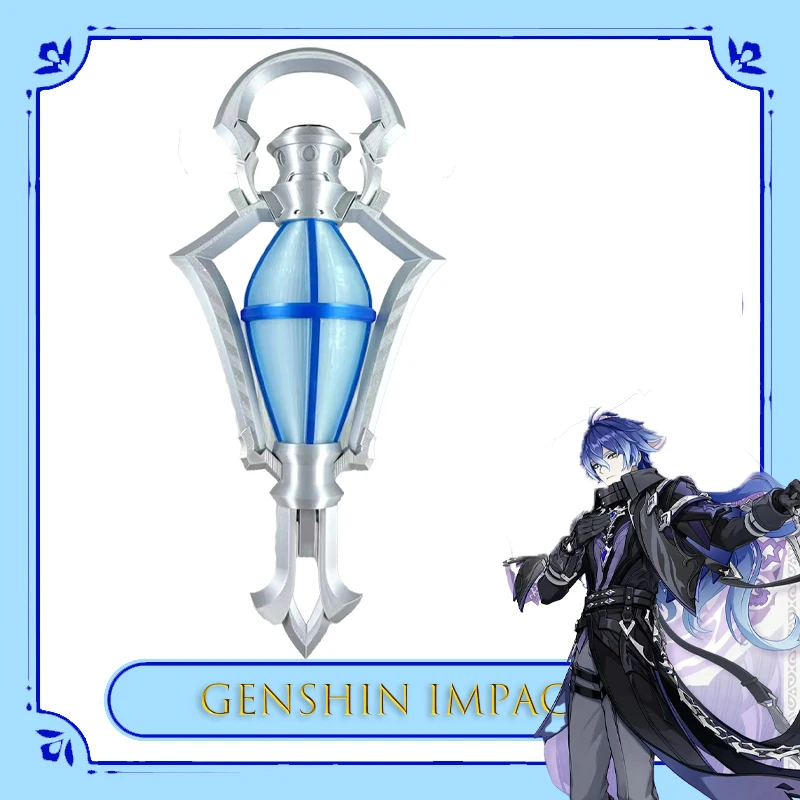 جينشين إمباكت فورليس فانوس محمول كوسبروب يتوهج في الظلام عنصر كهربائي أنيمي ملحق لعبة الهالوين أزياء تنكرية