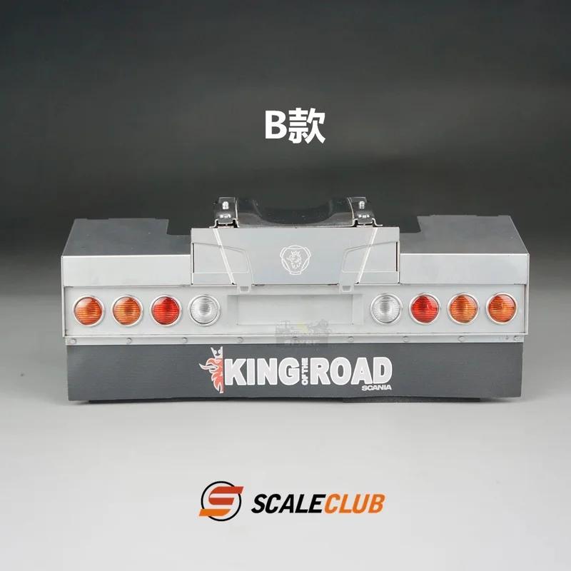 Scaleclub Model For Tamiya Scania R620 R470 R730 Drag Head Heavy Metal Tail Beam With Light For Tamiya  Scania 770S MAN Benz