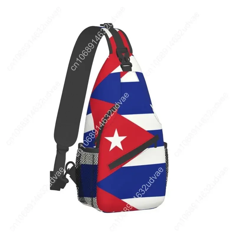 Flag Of Cuba Sling Chest Bag Custom Cuban Patriotic Shoulder Crossbody Backpack for Men Traveling Daypack