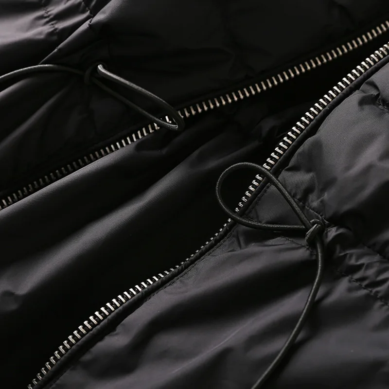 الخريف والشتاء المرأة الجديدة أسفل سترة ركاب محبوك الربط عارضة الأبيض بطة أسفل سترة التخسيس