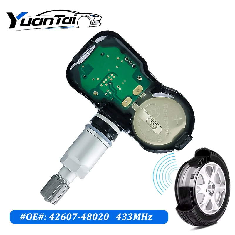 For 2018 2019 2020 2021 2022 Toyota Alphard Prius RAV4 Highlander Camry Tire Pressure Sensor 42607-48020 PMV-C215 433MHZ TPMS - Image 4