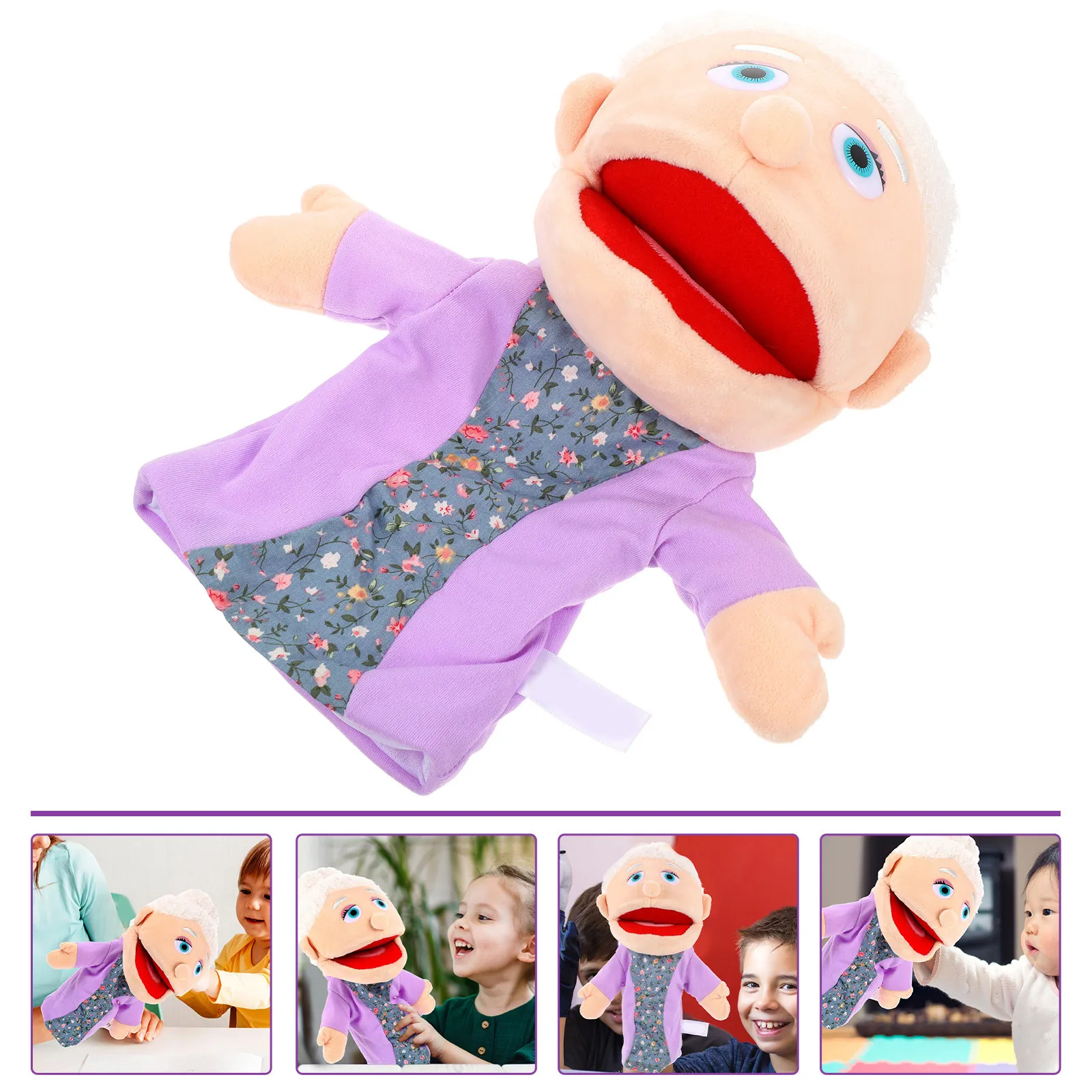 

Creative Hand Puppet Lifelike Figure for Storytelling Educational Children Hand Puppet Enhance Parent Child Bond