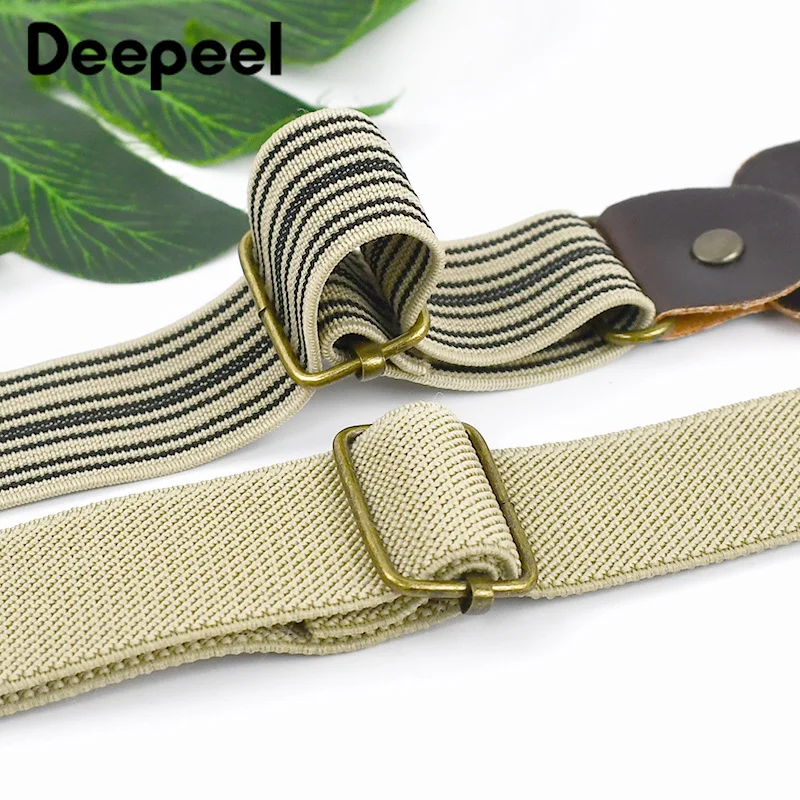 1Pc 2.5*115cm Adults Men's Suspenders Pants Y-Shaped Braces Adjust Elastic Anti-Slip Strap DIY Male Fashion Belts and Suspender