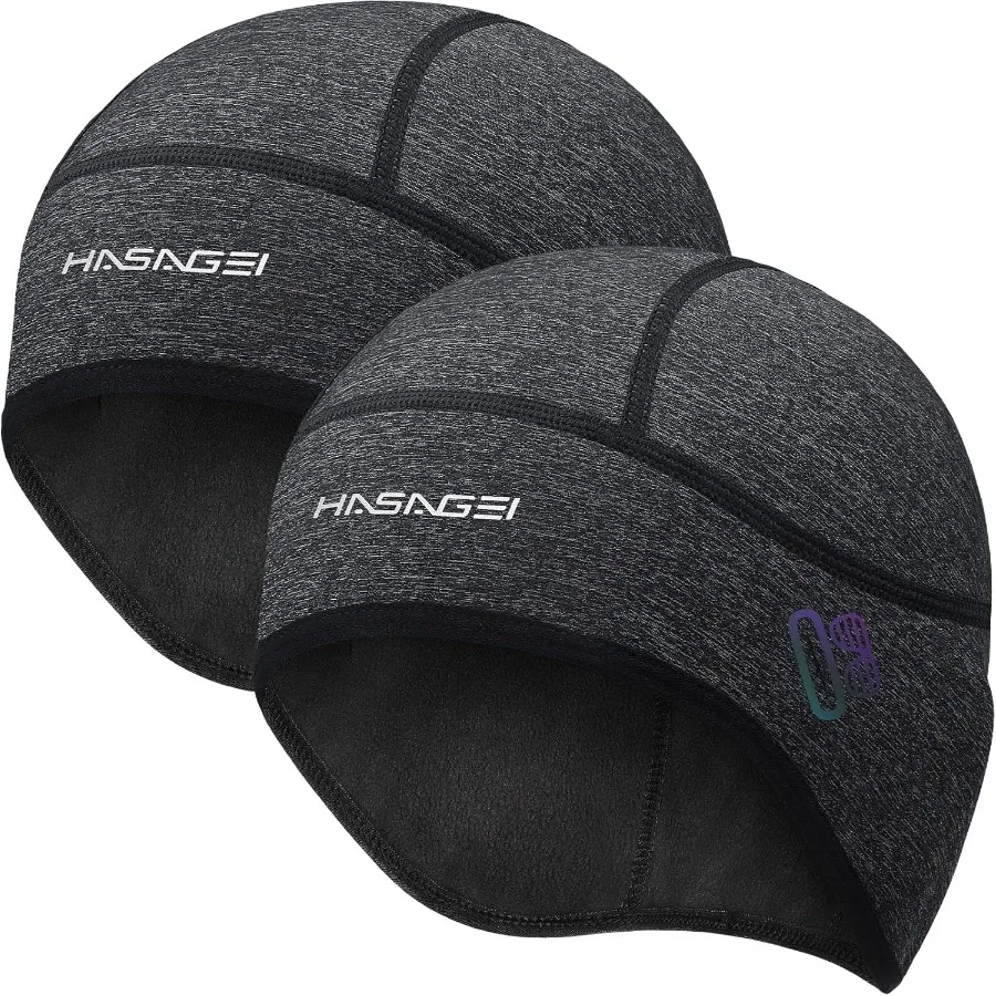 

Winter Thermal Skull Cap for Men Windproof Helmet Liner with Full Ear Coverage and Eyewear Slots Cycling Motorcycle
