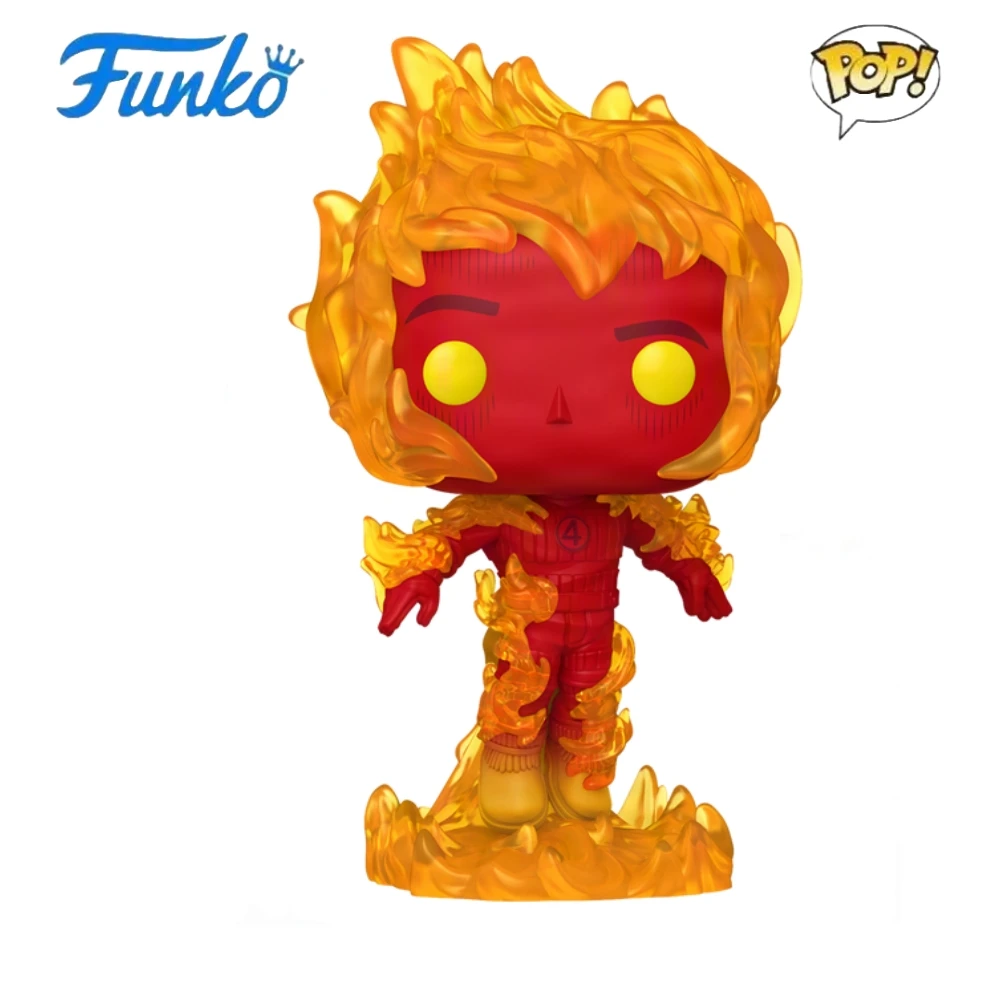 Marvel Human Torch 1517 Figures The Fantastic Four:4 Vinyl Figure Funko Pop 5.4 inch Collectible Limited Edition Model Toy Gift - Image 3