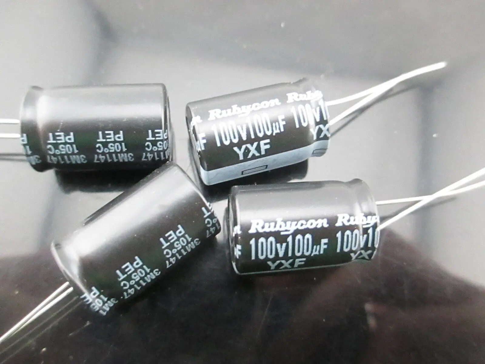 10pcs RUBYCON YXF 100uf 100v 100mfd electrolytic Capacitor 12.5*20mm