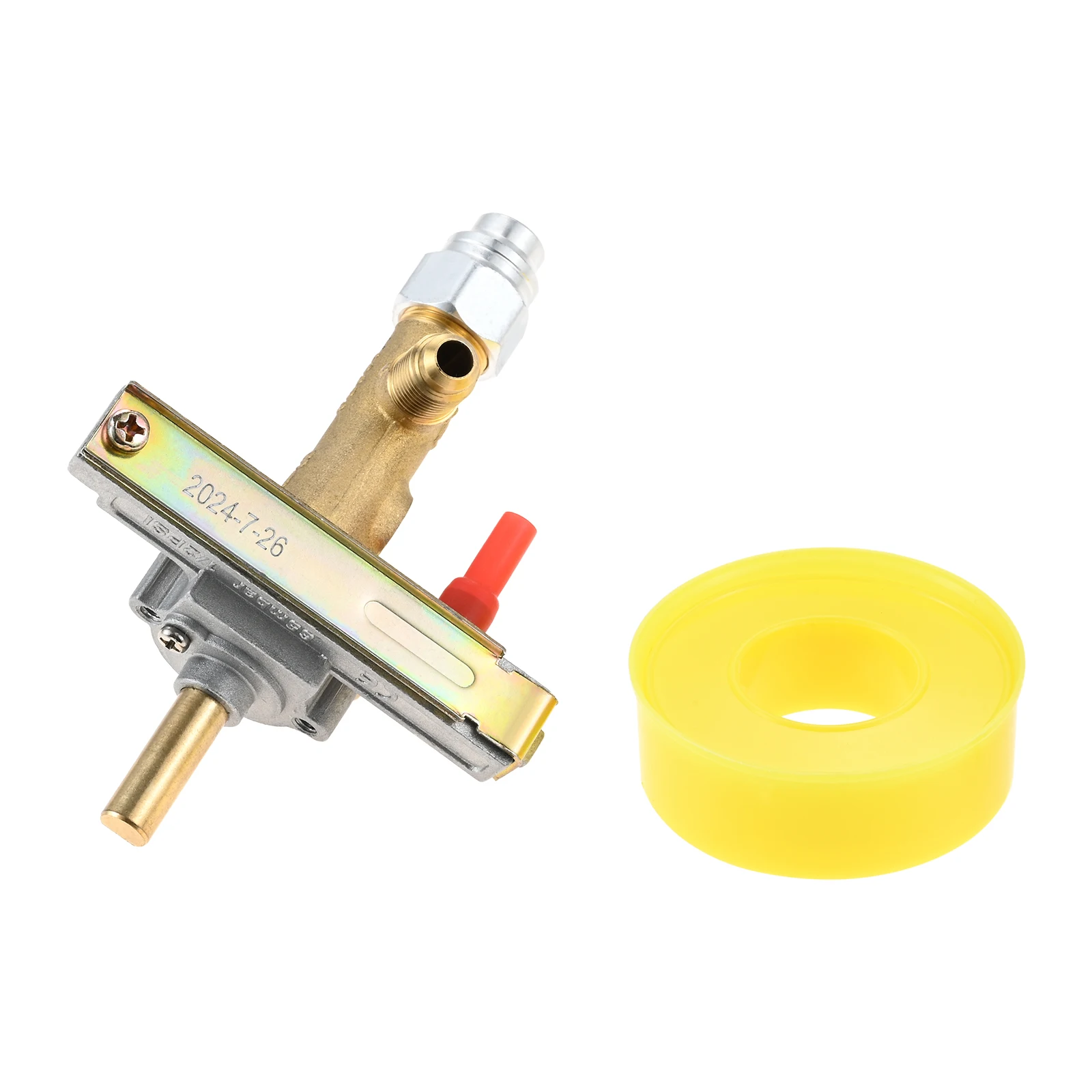 7/16"-24 UNEF Inlet & Outlet Gas Safety Control Valve w/ Piezo Push Ignition for Garden Sun Propane Powered Patio Heater Repair