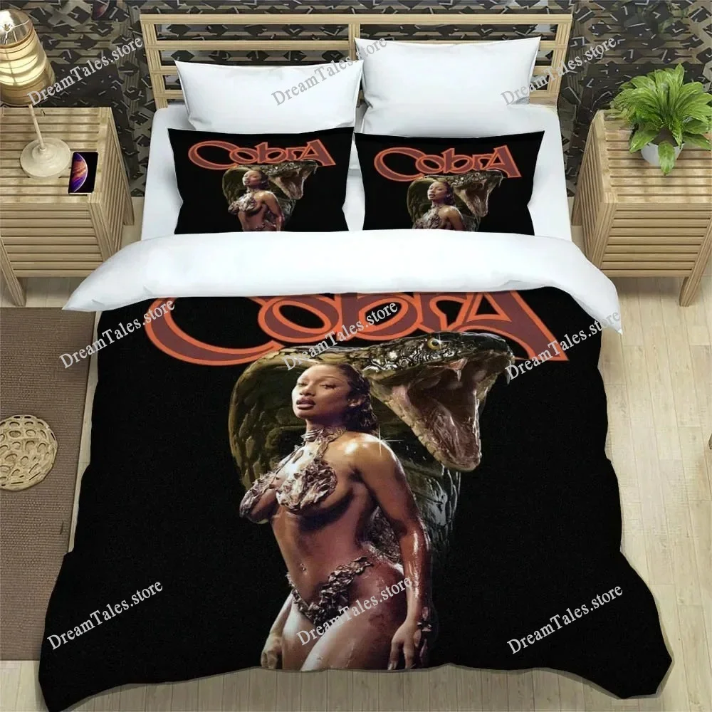 Rapper Megan Thee Stallion Bedding Sets Exquisite Supplies Set Duvet Cover Bed Comforter Set Bedding Set Luxury Birthday Gift369