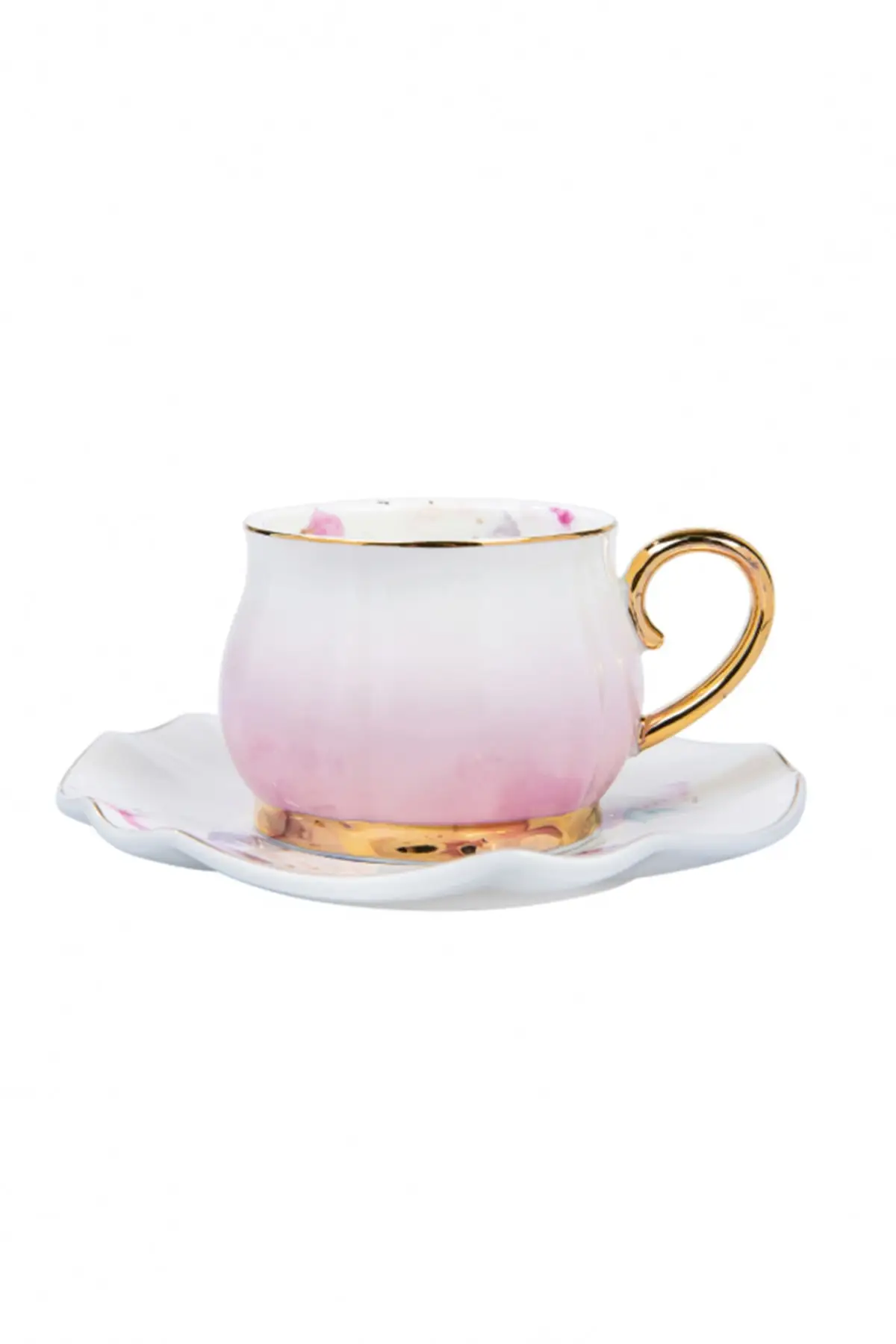 DOLBOVI Pink Garden 6 person coffee cup set 90 Ml