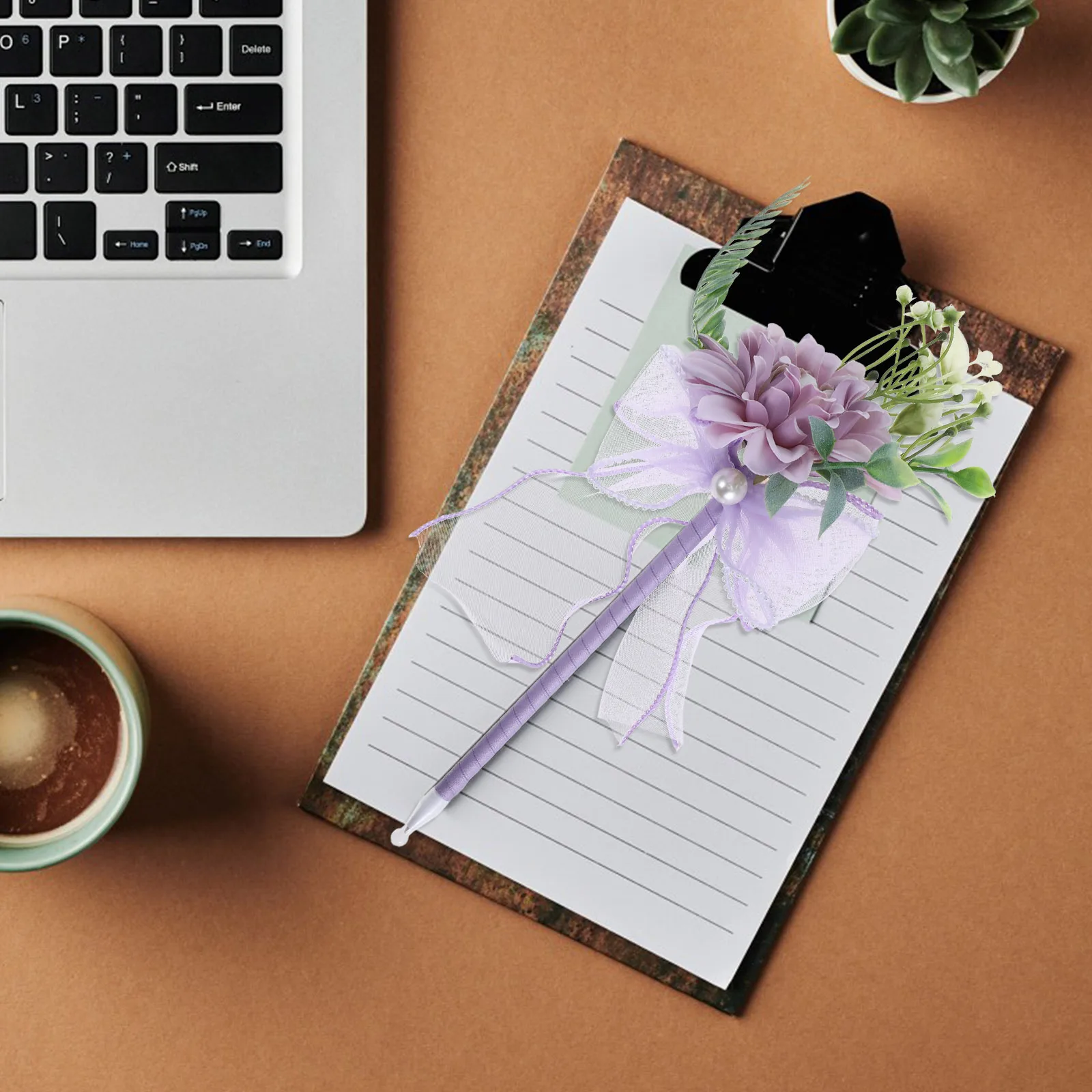 

Flower Bouquet Ballpoint Pen Lifelike Simulation Floral Writing Tool Smooth Ink Flow Long Barrel Comfortable Hold Elegant