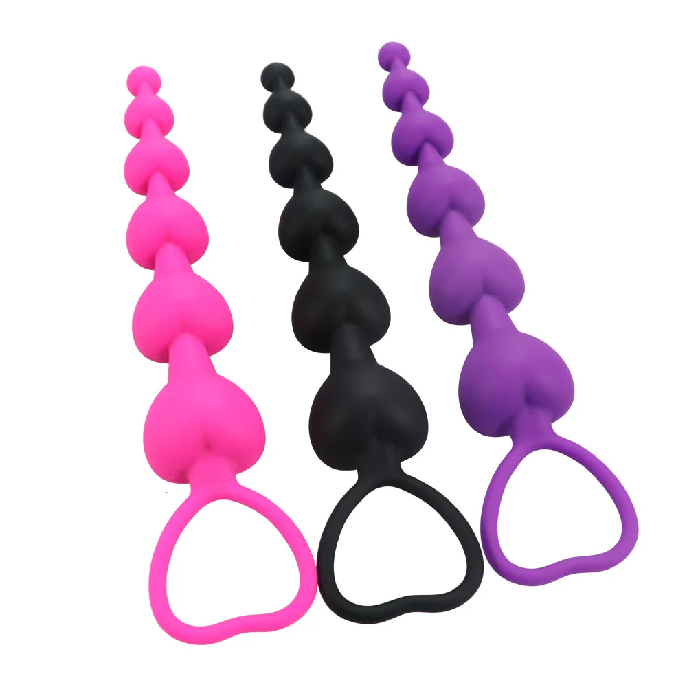 Long Anal Beads Pull Bead Design Anal Plug Prostate Massage Big Vaginal Balls Deep Stimulation Personal Wellness Toy for Adults view 4