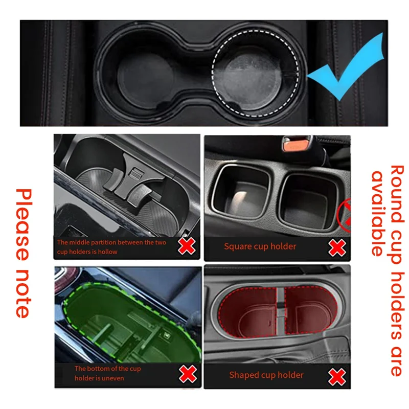 FBIL-1 PCS ที่วางแก้วและโทรศัพท์ในรถยนต์ - ที่วางแก้วและโทรศัพท์ในรถยนต์ 3-In-1 พลาสติกพร้อมการหมุน 360 องศาแก้วในรถยนต์มัลติฟังก์ชั่นและโทรศัพท์ H