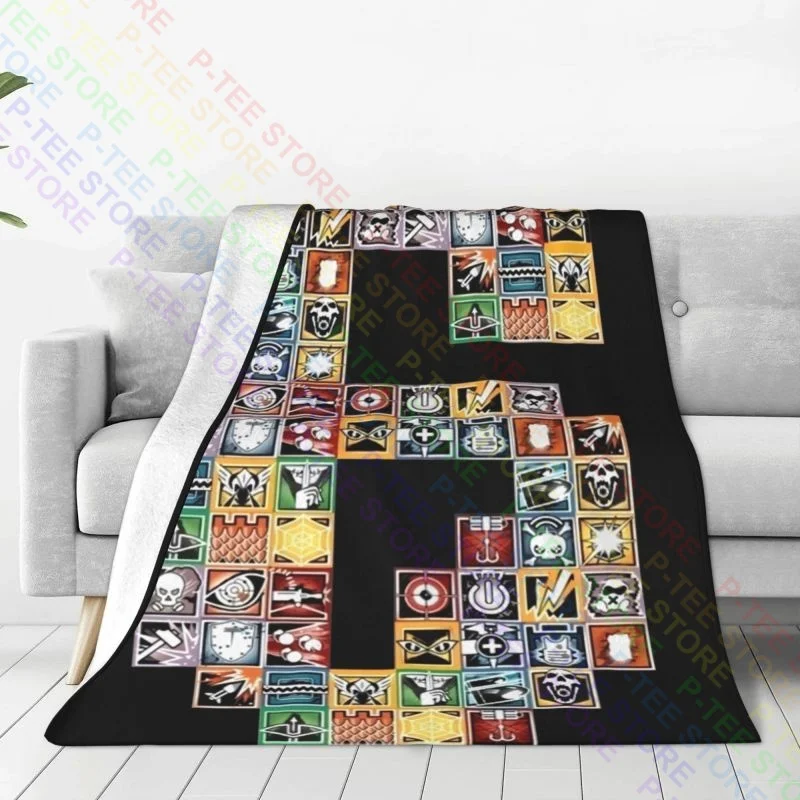 Rainbow Six Siege Blanket Quilt Comfort Super Soft Couch Blanket Machine Washable