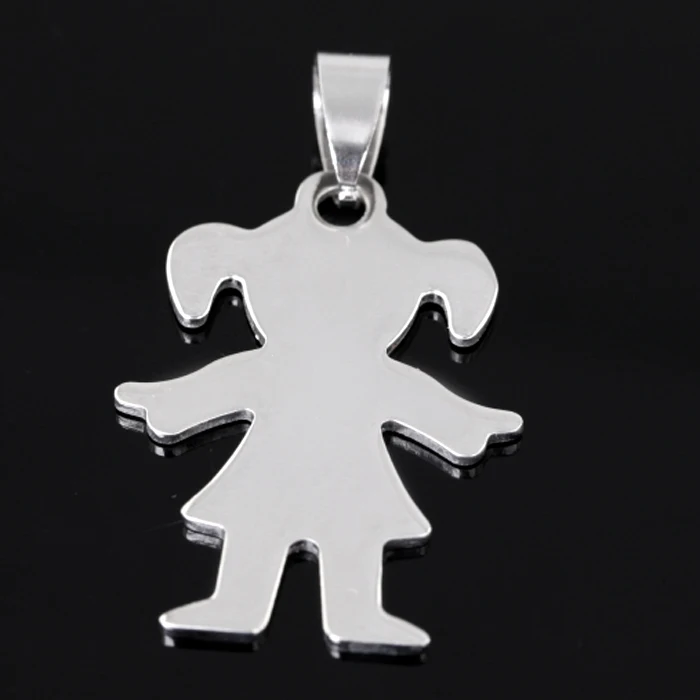 400pcs/bag (200pcs boy +200pcs girl ) BABY BOYS charms stainless steel pendant Jewelry finding for DIY High polished accessories