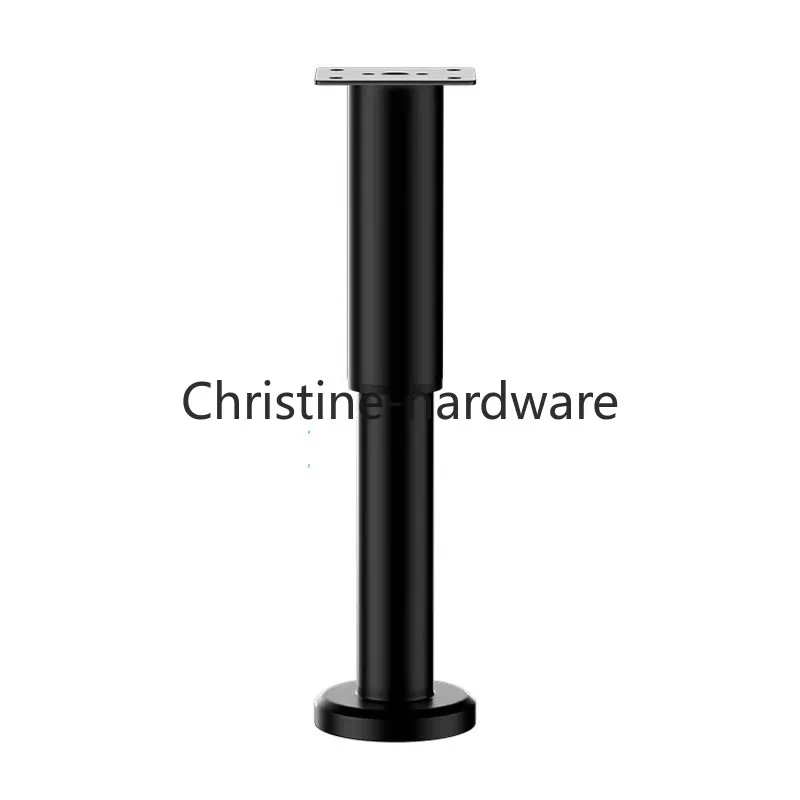 4pcs adjustable height furniture support legs, black telescopic table legs, used for tables, bed frames, TV cabinets, sofas