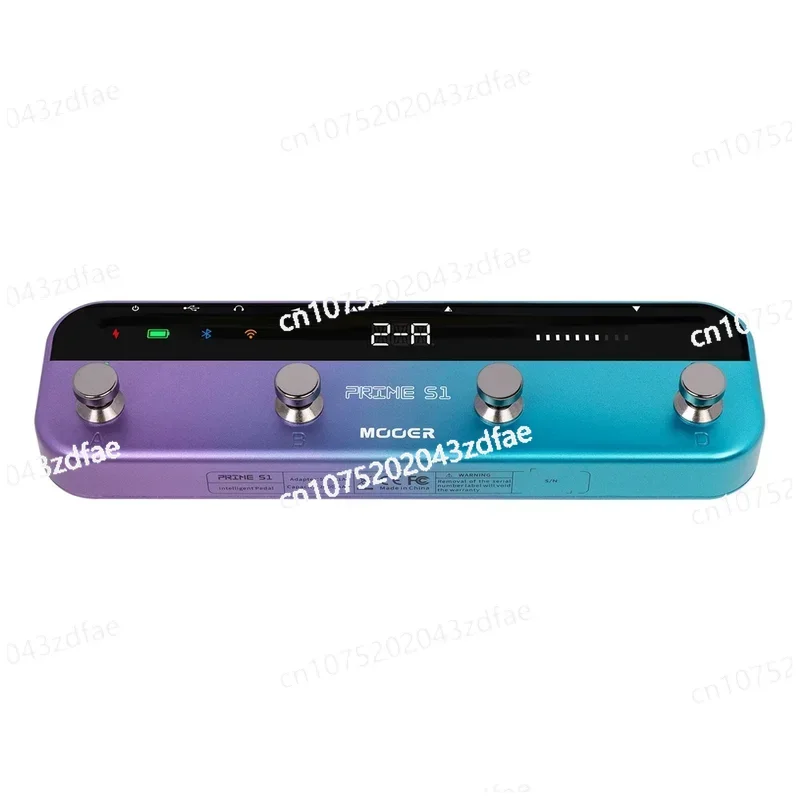 MOOER Pedal Prime S1 Effectors With 128 Guitar Effects Drum Tuner LOOPER Support Built-In Battery