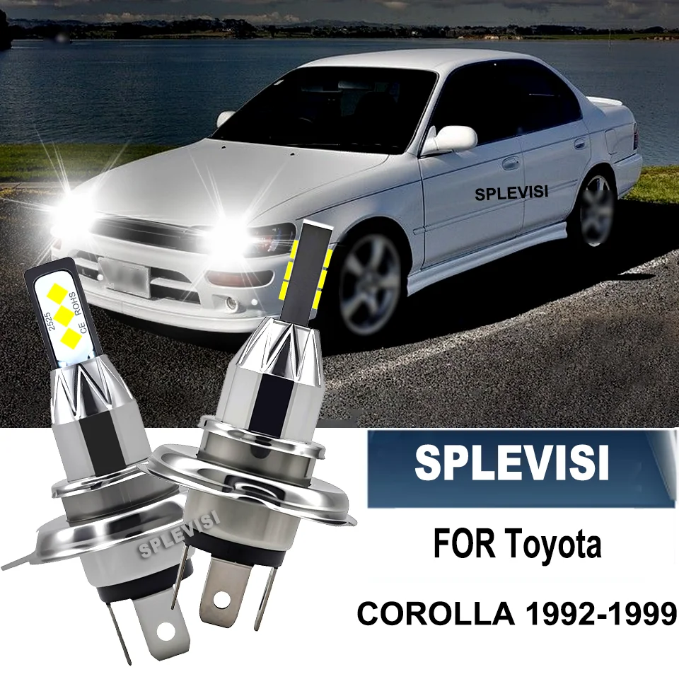 

2PCS Car Lights H4 LED 6000LM LED Headlight 6000K For TOYOTA COROLLA 1992 1993 1994 1995 1996 1997 1998 1999