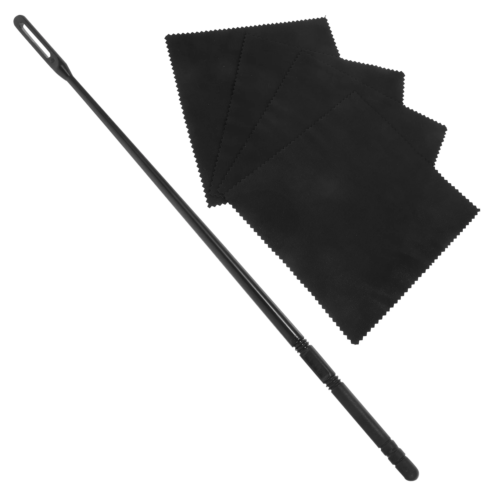 

1 set Flute Cleaning Rod 1 Set Long Instrument Accessories flute cleaning cloth maintenance tools universal care