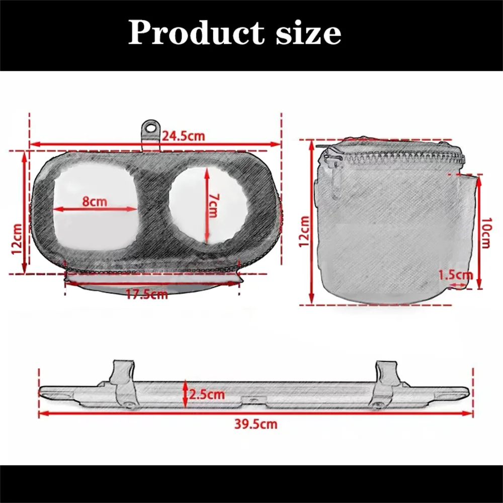 For SYM  maxsym400  2021-2022 Motorcycle Balance LeverStorage bag Cup holder Cross Mobile Stand Bar Damper wrap