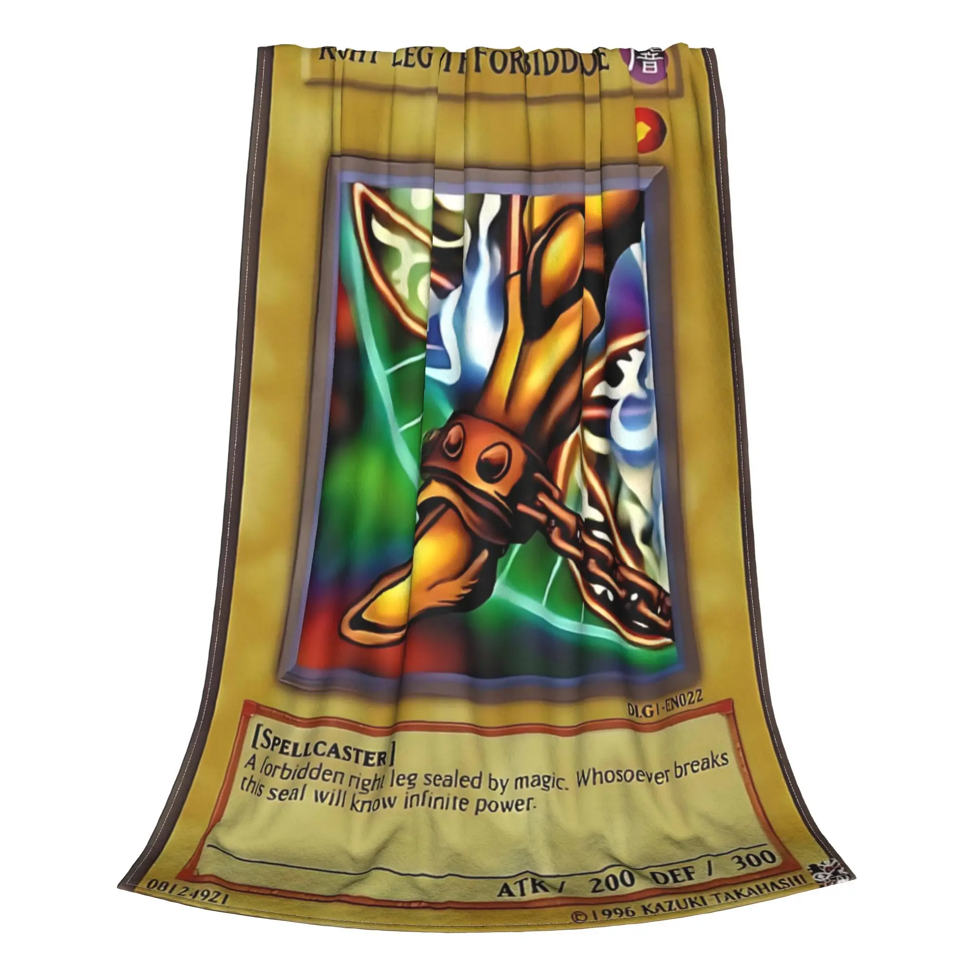 Novelty Design Yu-Gi-Oh Right Leg Of The Forbidden One  Blanket Soft Fleece  Comfortable Throw Blankets Machine Washable