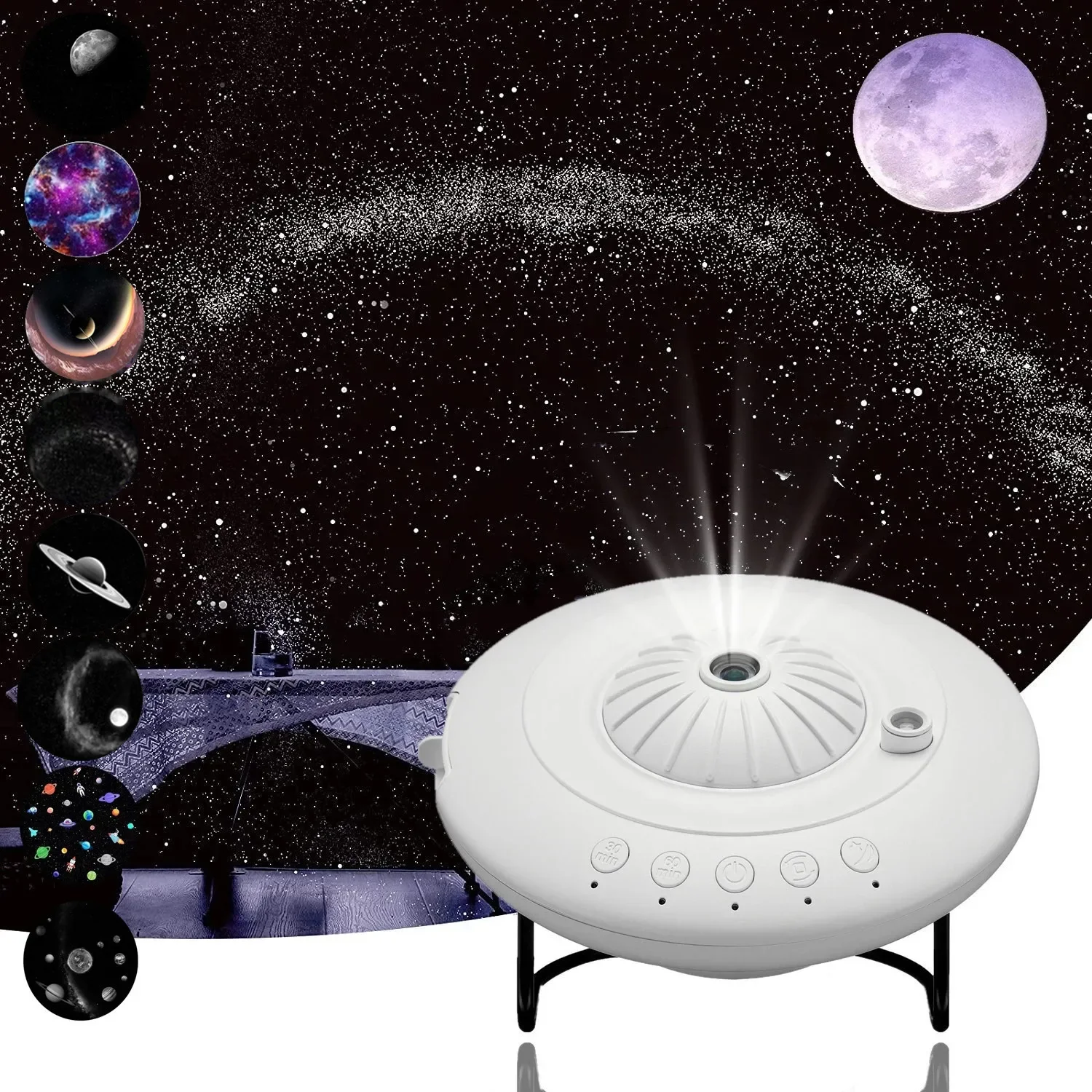 Imagem -02 - Ufo Recarregável Led Star Projector em Night Light Lâmpada de Projeção para Crianças Galaxy Starry Sky Decoração do Quarto Presentes Novo