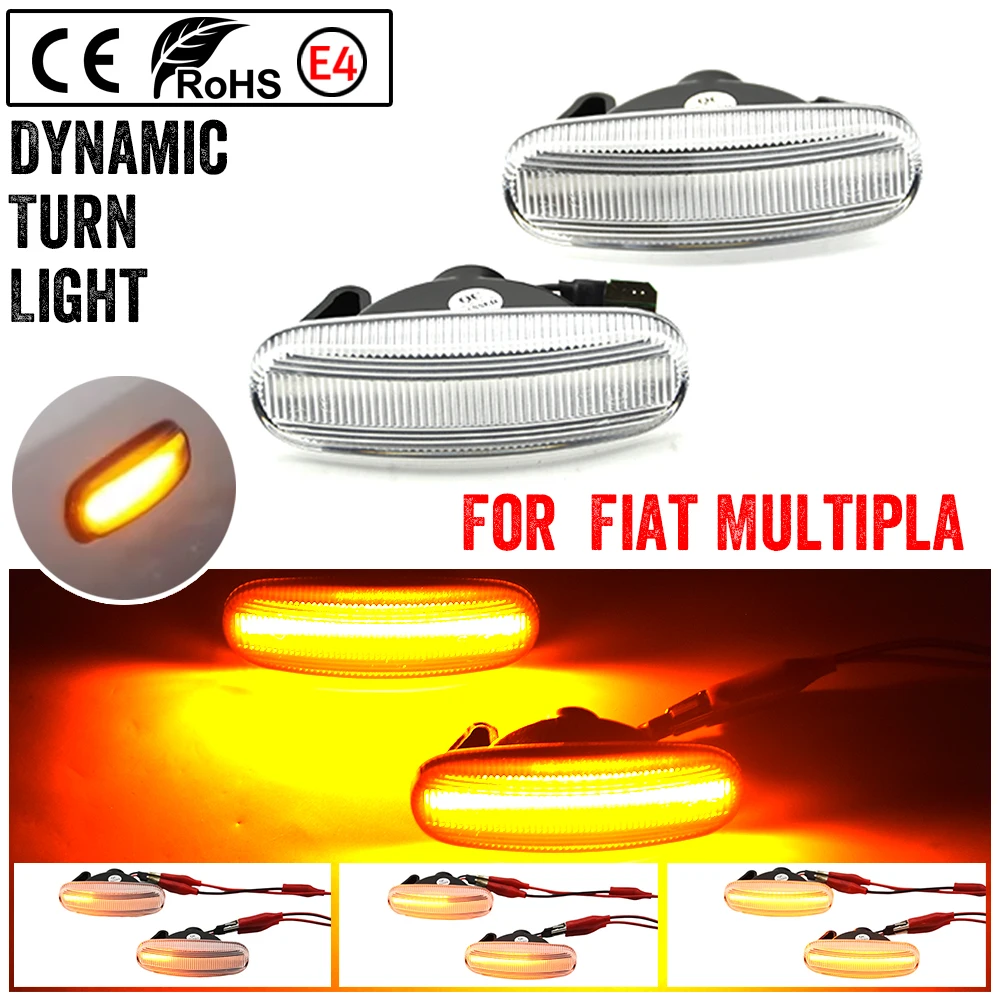 LED Side Marker Light Repeater Lamp For Fiat Panda 169 Grande Punto Multipla Doblo Fiorino Linea Idea Stilo Multi