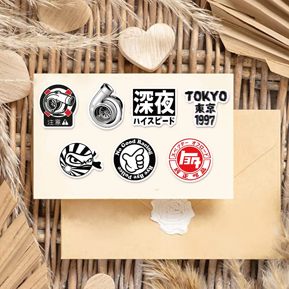 50 قطعة من ملصقات هاراجوكو اليابانية للشارع جرافيتي مقاومة للماء ديكور إبداعي للتزلج ملصقات الكمبيوتر المحمول #5