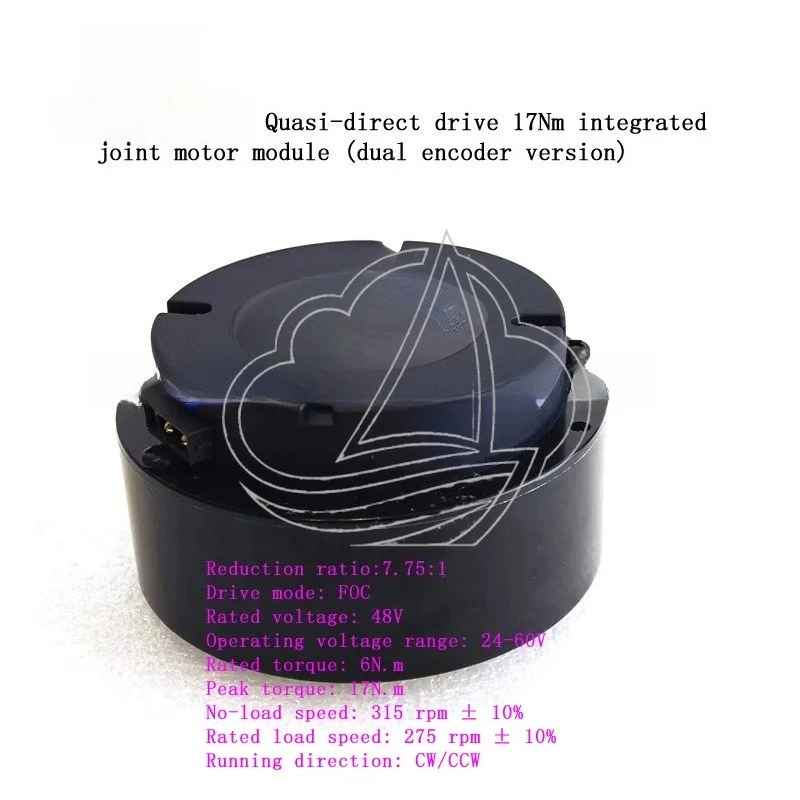 Linear Drive 17Nm Joint Motor Module Dual Encoder Integrated Driver