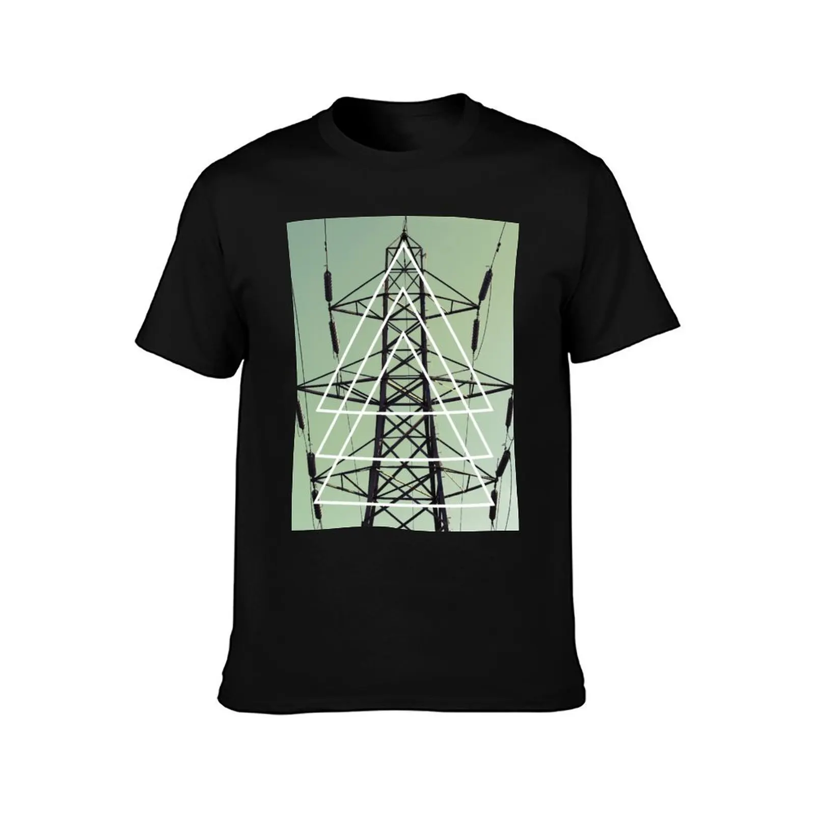 Abstract Pylon Fun T-Shirt cotton t-shirt plain for man package T-Shirt