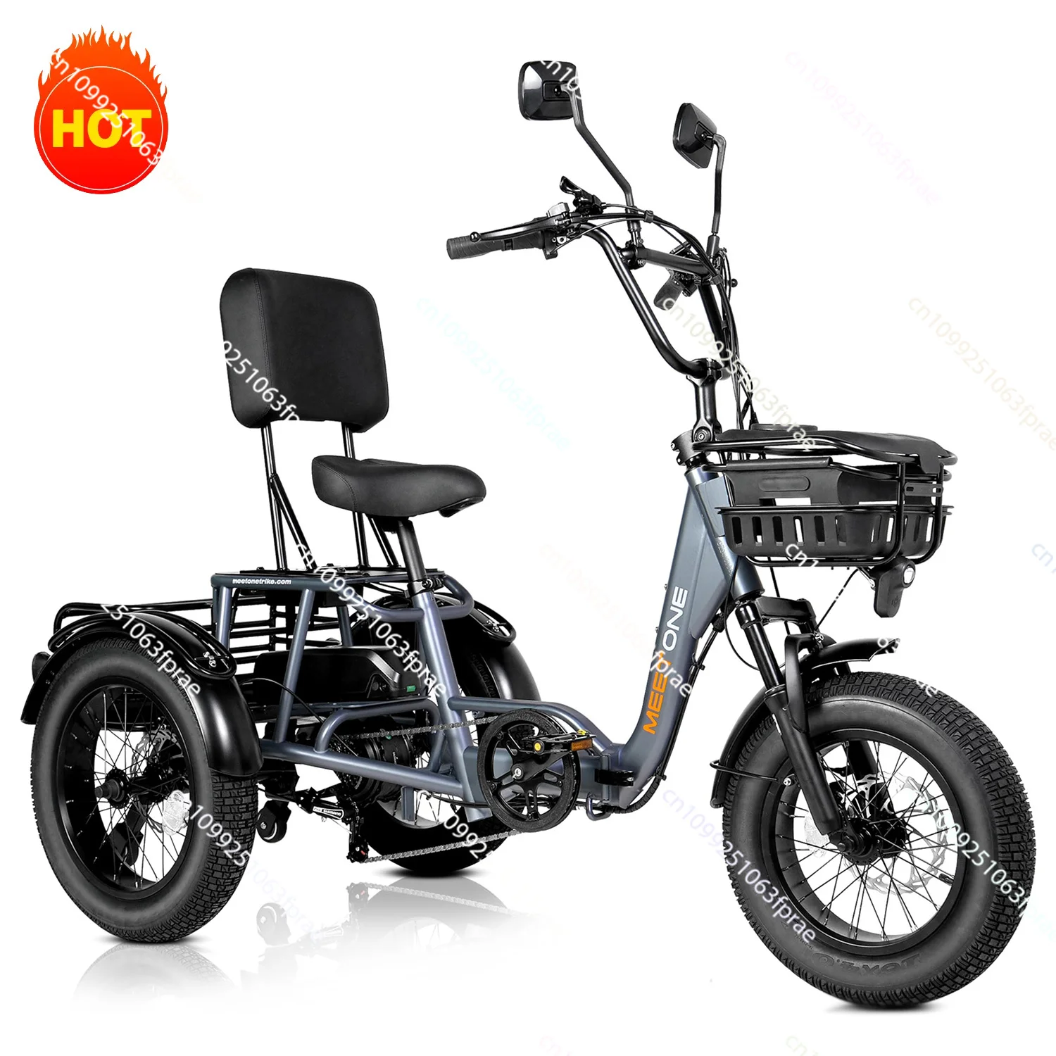 

Factory Direct Price Electric Adult Tricycle E Trike 3 Wheels Electric Bicycle Long Life Battery Electric Tricycle With Baskets