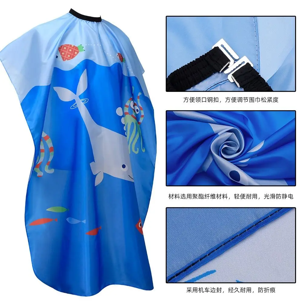 

Professional Kids Barber Cape Accessories Durable Cute Hair Cutting Cape Waterproof Hairdressing Salon Cape